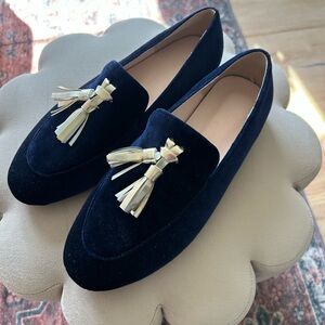 Elegant Navy Tassel Loafers